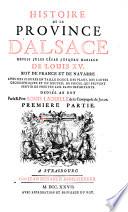 Histoire de la province d'Alsace