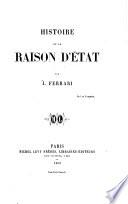 Histoire de la Raison d'Etat