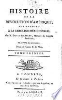 Histoire de la revolution d'Amérique