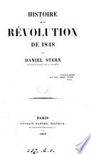 Histoire de la révolution de 1848, par Daniel Stern