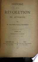 Histoire de la révolution en Auvergne