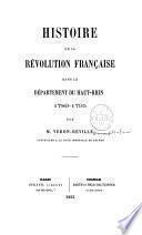 Histoire de la révolution française dans le département du Haut-Rhin, 1789-1795