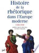 Histoire de la rhétorique dans l'Europe moderne (1450-1950)