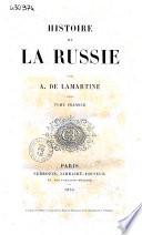Histoire de la Russie par A. de Lamartine
