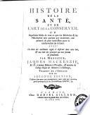 Histoire de la santé et de l'art de la conserver