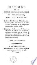 Histoire de la société de médecine-pratique de Montpellier