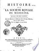 Histoire de la Société royale de médecine de 1776 à 1785