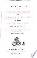 Histoire de la vie & actes memorables de Frederic Henry de Nassau prince d'Orange