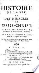 Histoire de la vie et des miracles de J.-C.