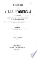 Histoire de la ville d'obernai ...