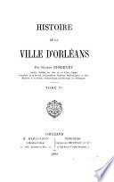 Histoire de la ville d'Orleans