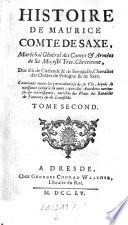 Histoire de Maurice comte de Saxe (etc.)