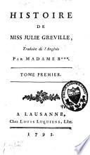 Histoire de miss Julie Greville