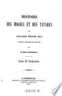 Histoire de Mogols et des Tatares
