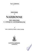 Histoire de Narbonne des origines à l'époque contemporaine
