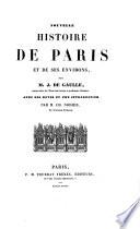 Histoire de Paris et de ses Environs