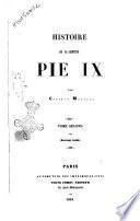Histoire de sa sainteté Pie 9
