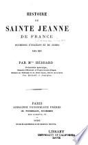 Histoire de Sainte Jeanne de France, duchesse d'Orléans et de Berry, 1464-1505