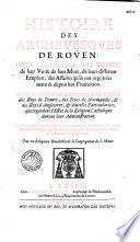 Histoire des archevêques de Rouen