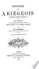 Histoire des Ariégeois (Comté de Foix et Vicomté de Couserano)
