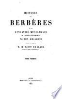 Histoire des Berbères et des dynasties musulmanes de l'Afrique septentrionale