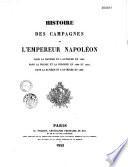 Histoire des campagnes de l'empéreur Napoléon