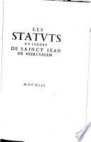 Histoire des chevaliers de l'ordre de S. Jean de Hierusalem