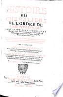 Histoire des Chevaliers de l'Ordre de St. Jean de Hiérusalem
