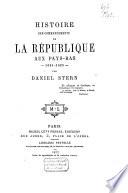 Histoire des commencements de la République aux Pays-Bas, 1581-1625