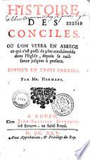 Histoire des conciles, par jean Hermant