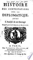 Histoire des contestations sur la diplomatique