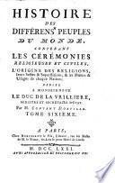 Histoire des différens peuples du monde0