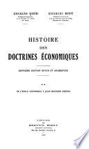 Histoire des doctrines économiques: De l'école historique à John Maynard Keynes