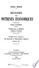 Histoire des doctrines économiques: De Ricardo à l'économie vulgaire
