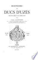 Histoire des duc d'Uzès