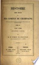 Histoire des ducs et des comtes de Champagne