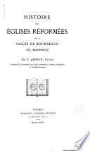 Histoire des églises réformées de la vallée de Bourdeaux en Dauphiné