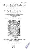 Histoire des guerres faictes par l'empereur Justinien contre les Vandales et les Goths