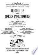 Histoire Des Idees Politiques