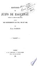 Histoire des Juifs de Haguenau