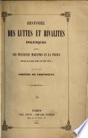 Histoire des luttes et rivalités politiques entre les puissances maritimes et la France, durant la seconde moitié du XVIIe siècle