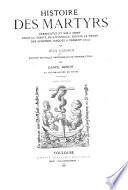 Histoire des martyrs