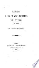 Histoire des massacres de Syrie en 1860