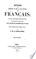 Histoire des moeurs et de la vie privée des Français
