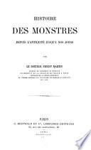 Histoire des monstres