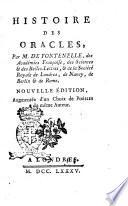 Histoire des oracles, par m. De Fontenelle, des Académies Francoise ..