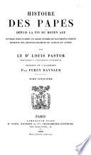 Histoire des papes depuis la fin du Moyen Age