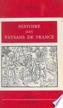 Histoire des paysans de France