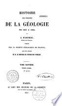 Histoire des progrès de la géologie de 1834 à 1845
