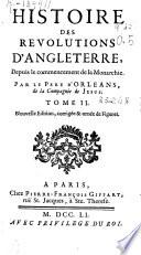 Histoire des revolutions d'Angleterre